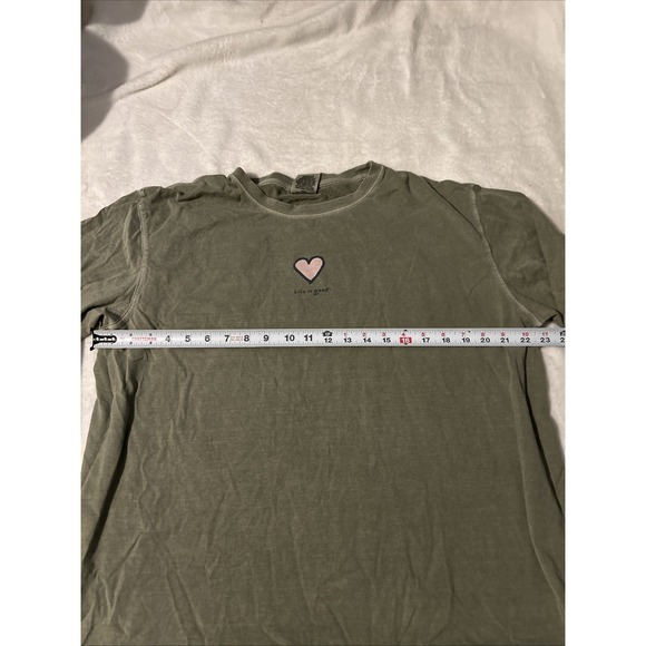 Life Is Good Women's XL Long Sleeve Shirt Heart Green - Picture 6 of 8